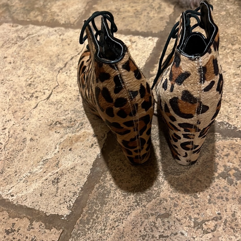 Steve Madden Leopard Print Platform Wedged Boot S… - image 2